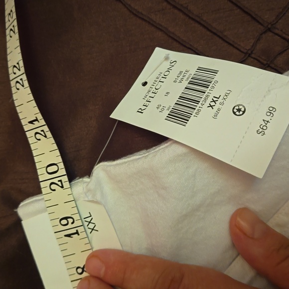 NWT northern reflection wide leg cotton pants. Women's XXL - Picture 7 of 8